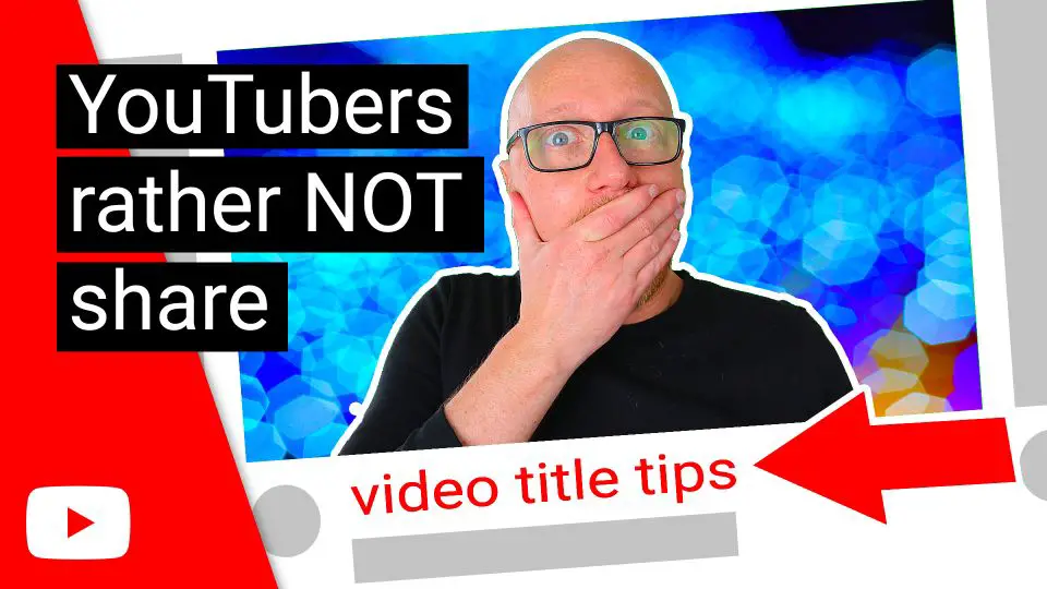 How to make a youtube video title