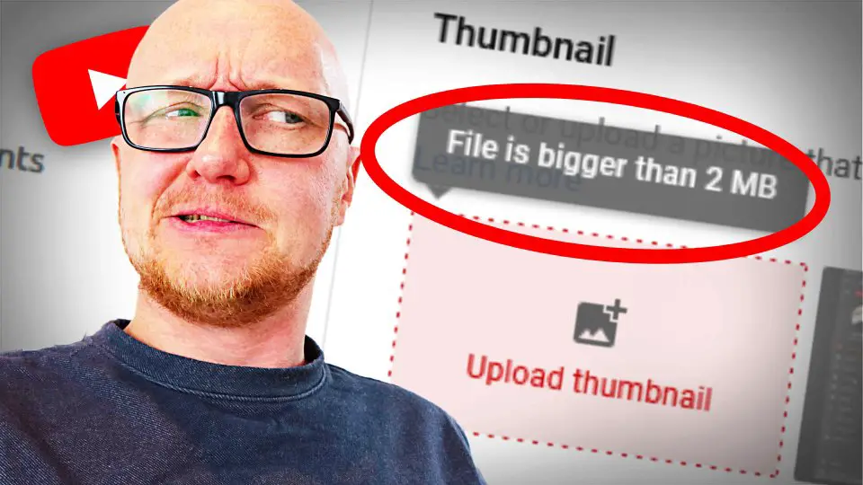 Fixing: “file bigger than 2mb” error – resize a youtube thumbnail (with video)