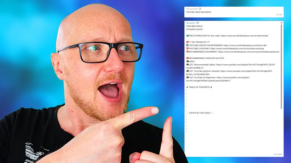 COMPLETE YouTube video description tutorial + tips + template 
